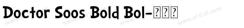 Doctor Soos Bold Bol字体转换